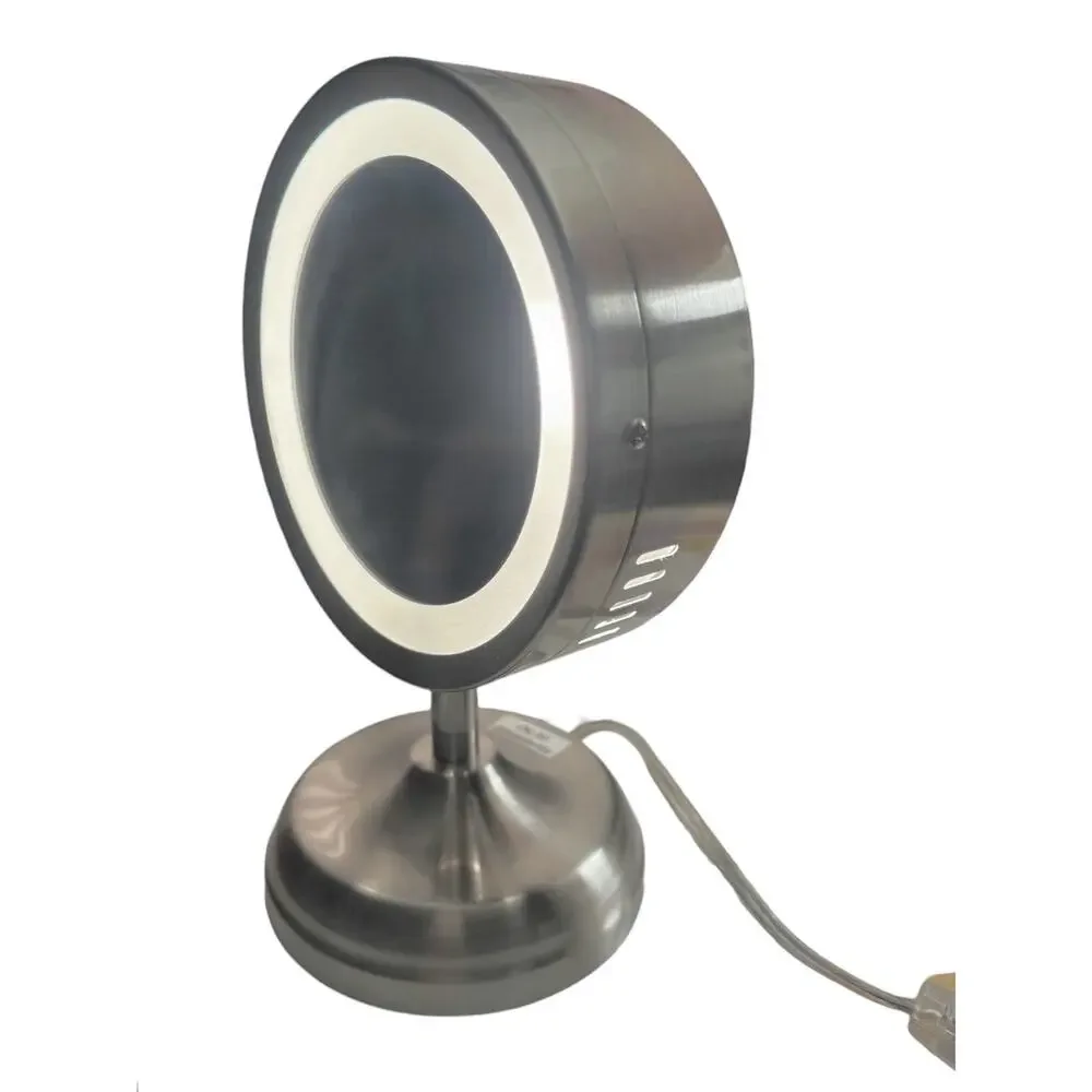 Conair Makeup Mirror BE93 Lighted Double Side Magnifying 5X/1X Tiltable On/Off